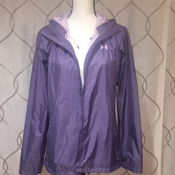 Under Armour Jackets & Blazers - Under Armour purple NEW raincoat with hoodie